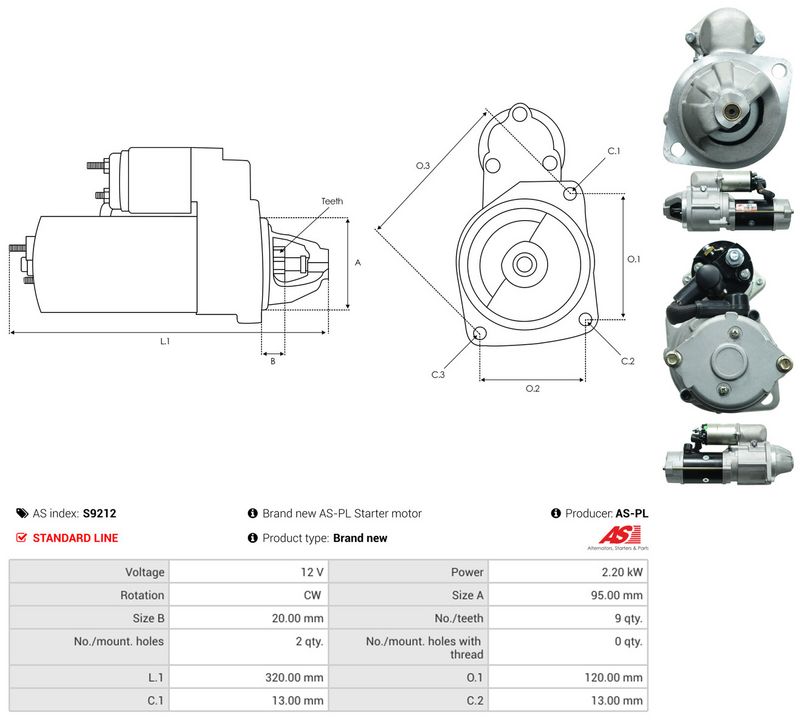 AS-PL S9212 Starter