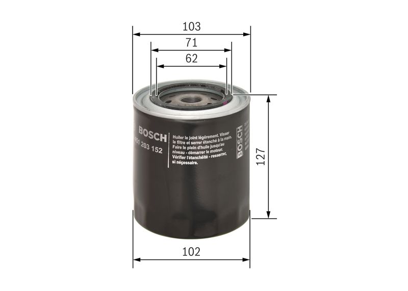 BOSCH 0 451 203 152 Oil Filter