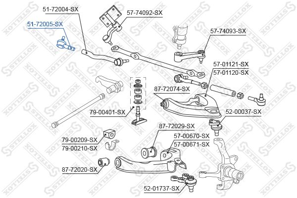 STELLOX 51-72005-SX Tie Rod End