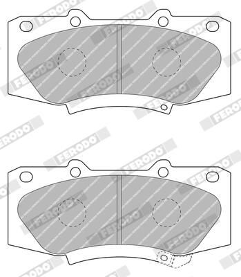 FERODO FDB4715 Brake Pad Set, disc brake