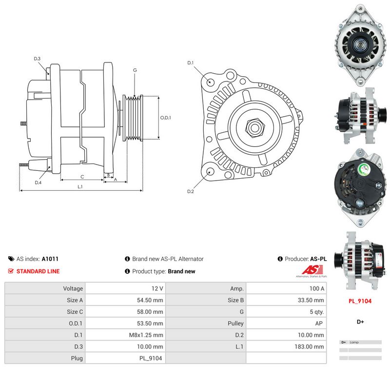 Generaator, AS-PL A1011