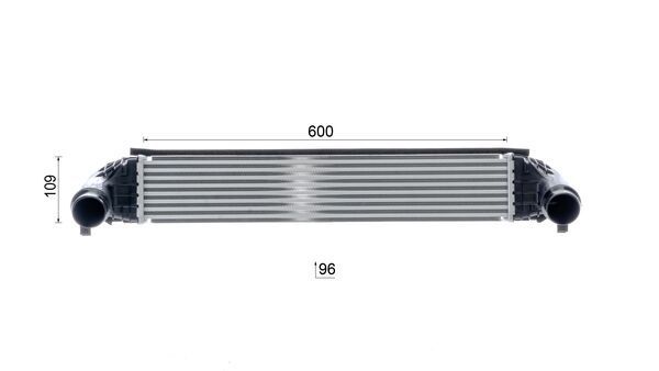 Product Image - Intercooler, inlaatluchtkoeler - CI624000P - MAHLE