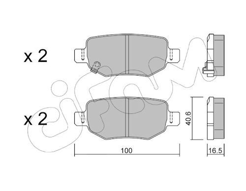Set placute frana,frana disc 822-1050-0 CIFAM