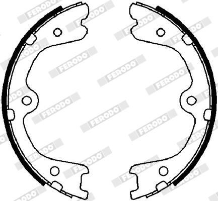 FERODO FSB4030 Brake Shoe Set, parking brake