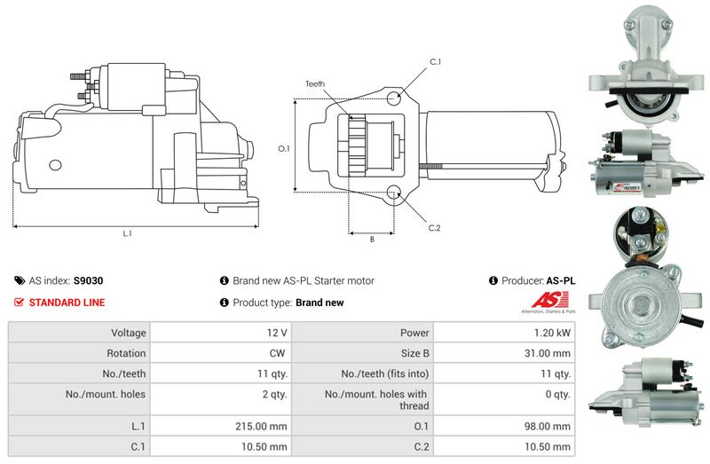 AS-PL S9030 Starter