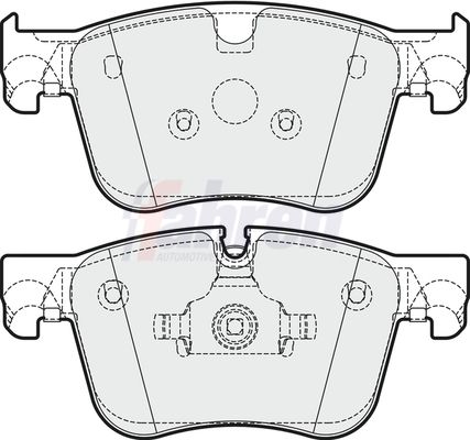 Fahren Brake Pad Set, disc brake FBP3744