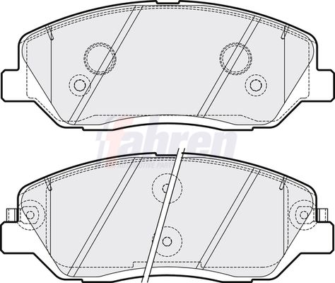 Fahren Brake Pad Set, disc brake FBP3222