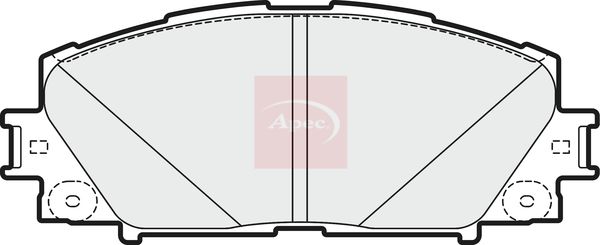 APEC Brake Pad Set, disc brake PAD1748