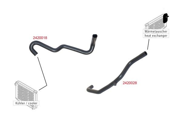 METZGER AUTOTEILE 2420028 Radiator Hose