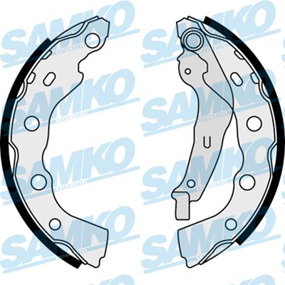 Комплект гальмівних колодок, Samko 87990