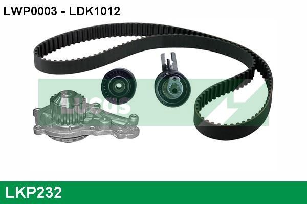 LUCAS Vízpumpa + fogasszíj készlet LKP232