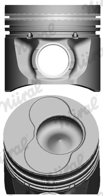 Поршень, VAG 80.01 1Z/AFN/AGR/AHF/ALH/ASV/AVG/AHH/AHU/ALE/AEY (3-4CYL), Nüral 8711490795