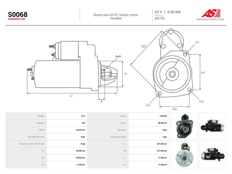 Starter, AS-PL S0068