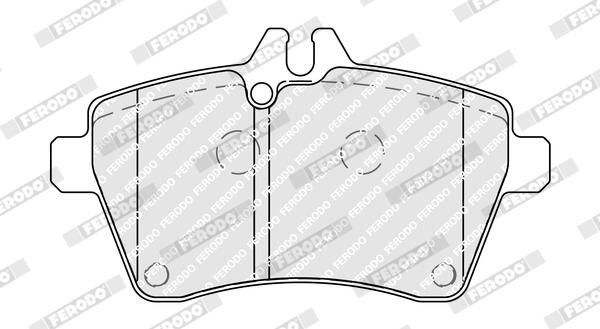 FERODO FDB1593 Brake Pad Set, disc brake