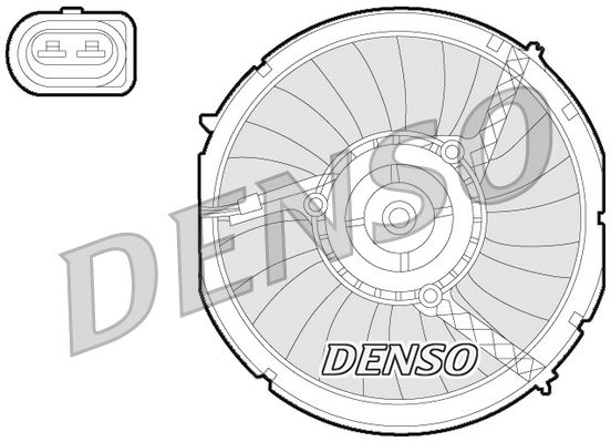 DENSO ventilátor, motorhűtés DER02003