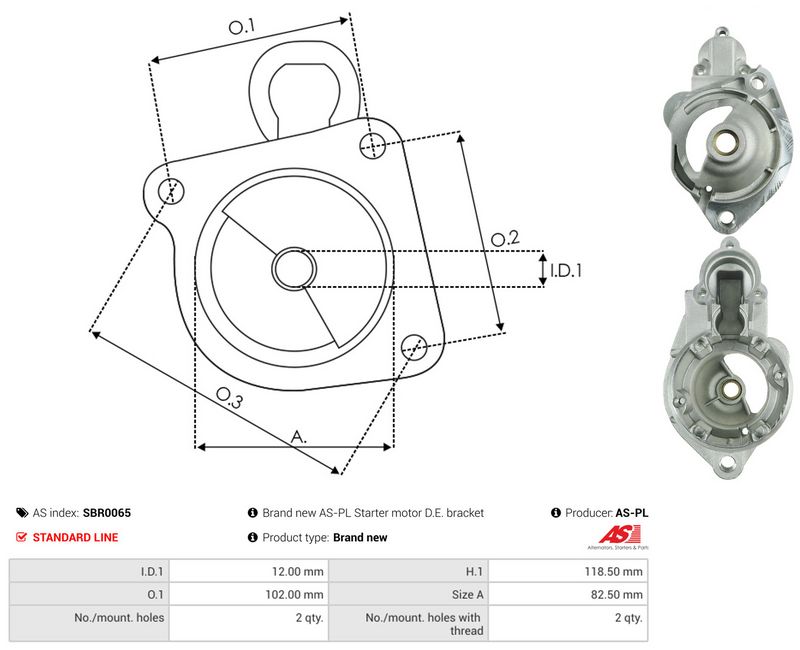AS-PL SBR0065 Starter Lid, carburettor