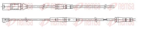 Конт. попер. сигналу, знос гальм. накл., Remsa 001199