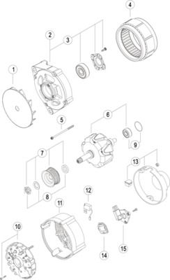 Product Image - Dynamo / alternator - MG1059 - MAHLE