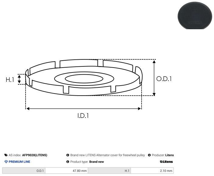 Rihmaratas, generaator, AS-PL AFP9028(LITENS)