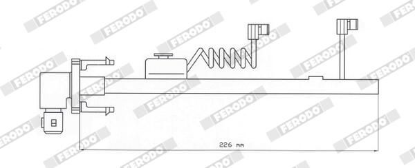 Výstražný kontakt, opotřebení obložení FAI116