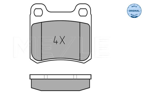MEYLE 025 206 8713 Brake Pad Set, disc brake