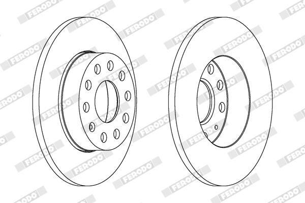 FERODO DDF1276C Brake Disc