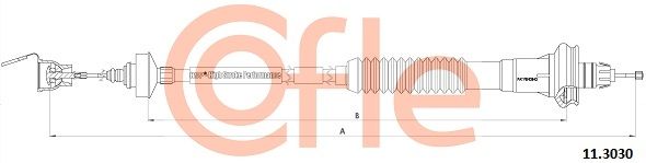 Тросовий привод, привод зчеплення, Cofle 113030
