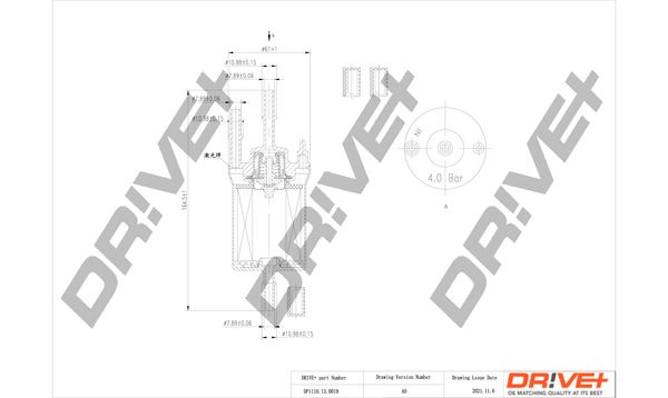 DP1110.13.0019 Drive+ - Фильтр топлива (аналог WF8317) DRIVE+ DP1110130019