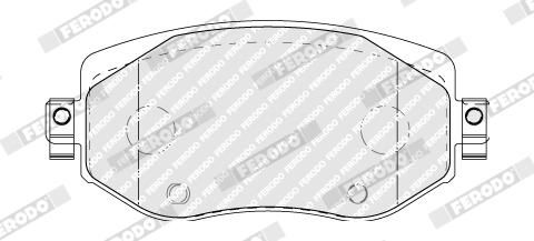 FERODO FDB5104 Brake Pad Set, disc brake