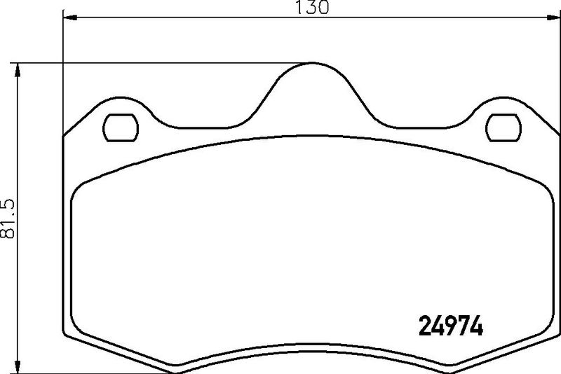 BREMBO P85134 Brake Pad Set, disc brake