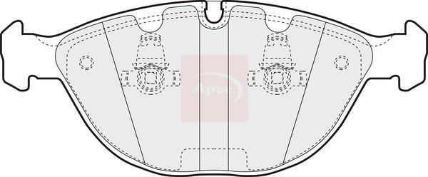APEC Brake Pad Set, disc brake PAD1232