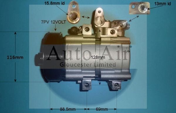 Auto Air Gloucester 14-1441p Compressor, air conditioning