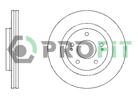 Гальмівний диск, Profit 5010-1659