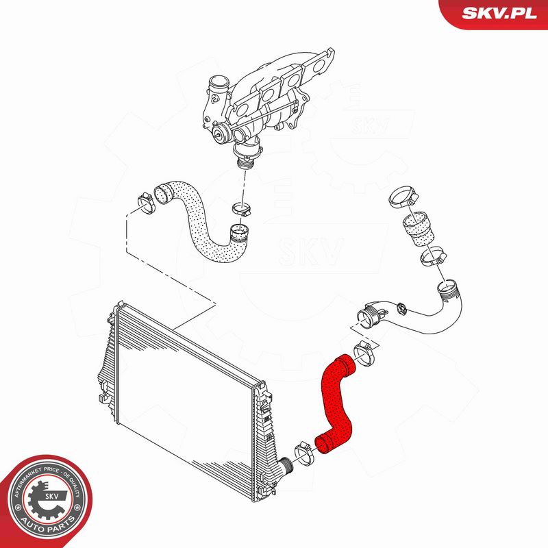 ESEN SKV 43SKV396 Charge Air Hose