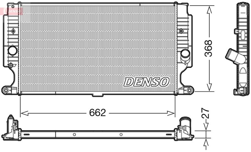 DENSO hűtő, motorhűtés DRM50090
