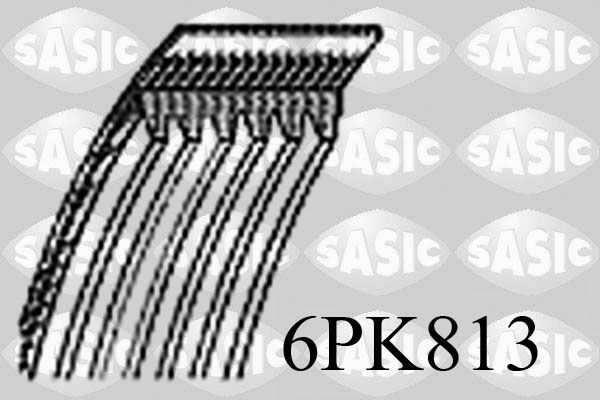 SASIC hosszbordás szíj 6PK813