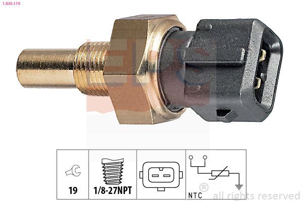 Sensor, temperatura del refrigerante
