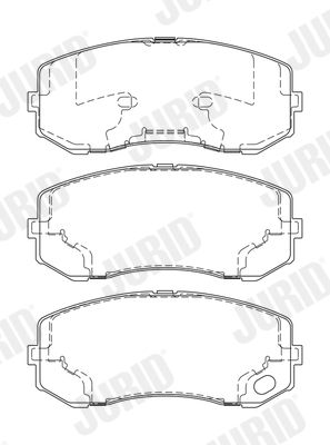 JURID 573752J Brake Pad Set, disc brake