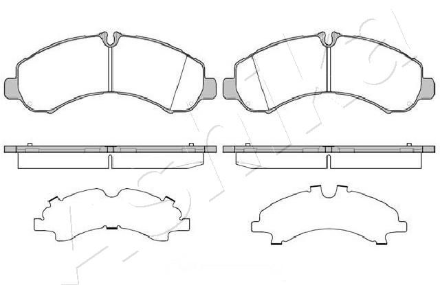 ASHIKA 50-05-526 Brake Pad Set, disc brake