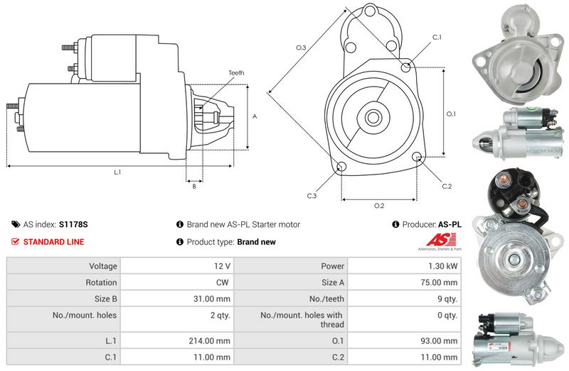AS-PL S1178S Starter