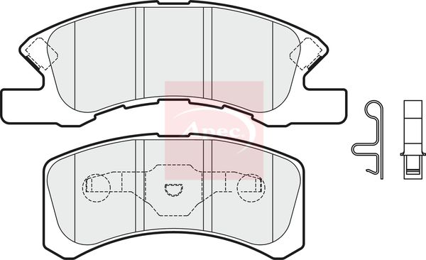 APEC Brake Pad Set, disc brake PAD1986