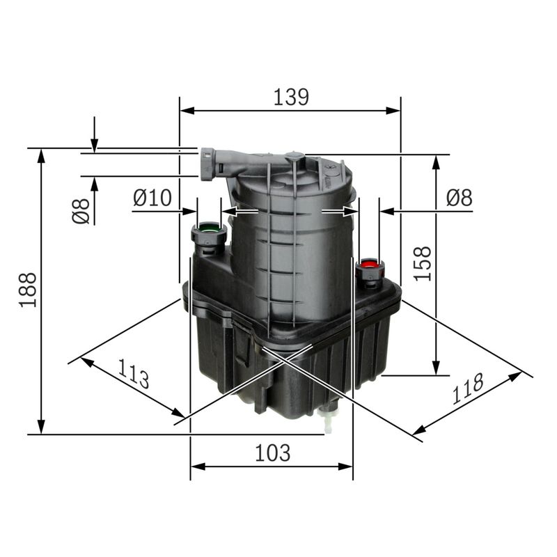 Filtre+à+carburant BOSCH 0 450 907 015