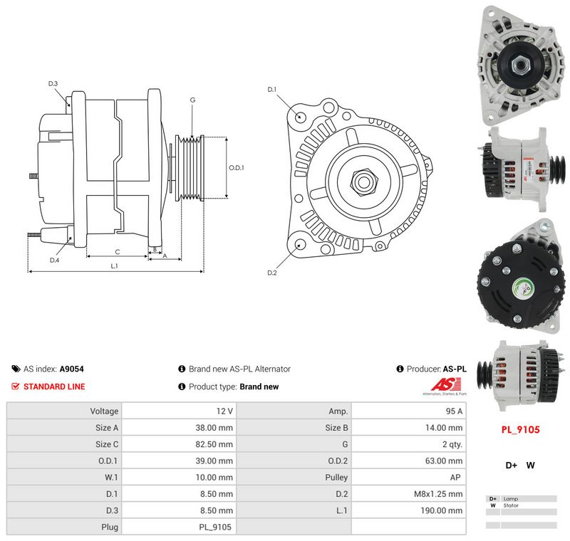 AS-PL A9054 Generatorius