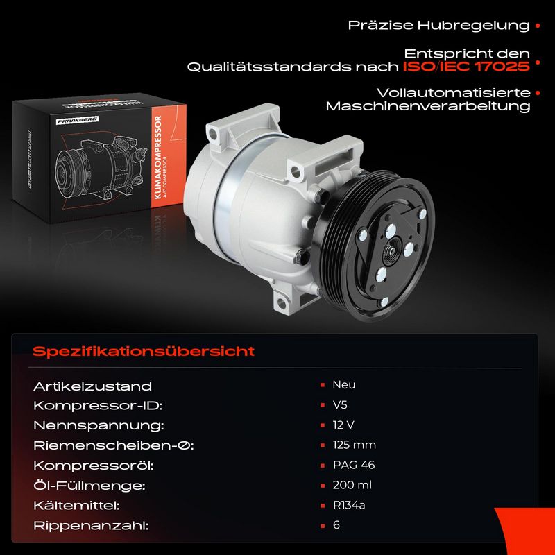 Frankberg 5481FB0031914 Compressor, air conditioning