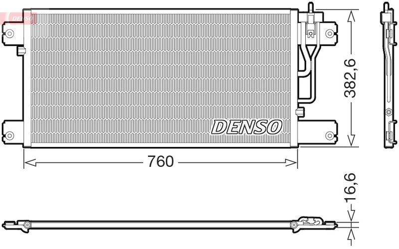 Condensator, climatizare DCN99062 DENSO