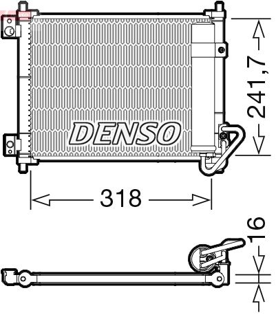 DENSO kondenzátor, klíma DCN99055