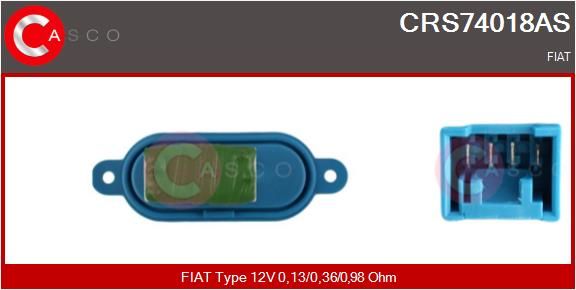 Резистор, компресор салону, Casco CRS74018AS