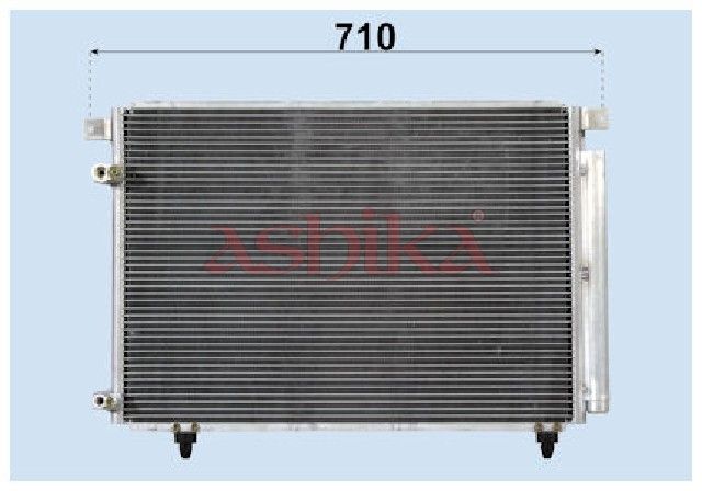 ASHIKA CND253017 - Condenser, air conditioning