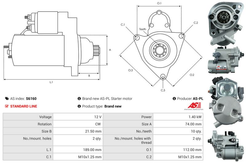 AS-PL S6160 Starter