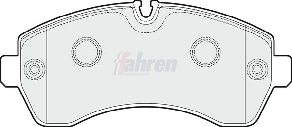 Fahren Brake Pad Set, disc brake FBP3648